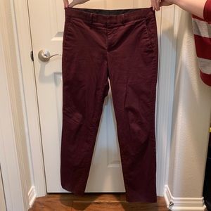 Express men’s burgundy dress pants 31x32